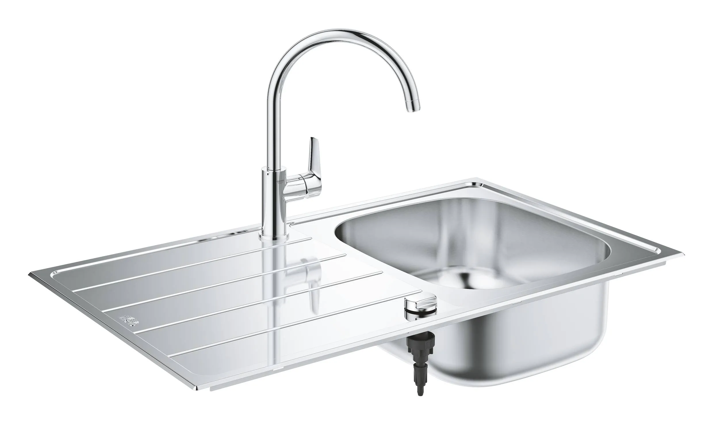 Мойка и смеситель для мойки GROHE K200 45-S 86/50 1.0, нержавеющая сталь 31562SD1