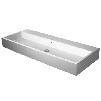 Duravit Vero Air Раковина 120 cm, с переливом, с площадкой, без отв. под смеситель, на столешницу, Цвет белый