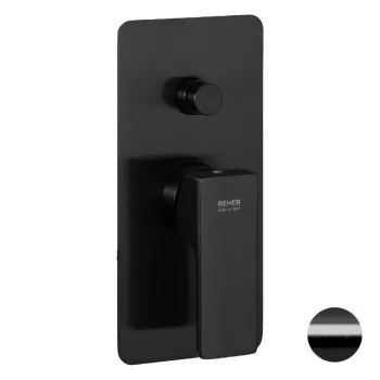 Смеситель для душа Remer Absolute  черный брашированный хром AU09KBCFP