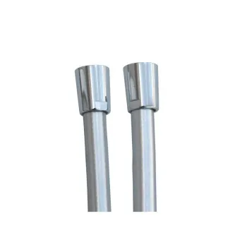 Шланг душевой Ramonsoler 1,75м в пвх оплётке с шарниром никель 2475CNC