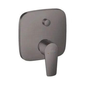 Смеситель для ванны hansgrohe Talis E, СМ, 71474340 со встроенной защитной комбинацией, шлифованный