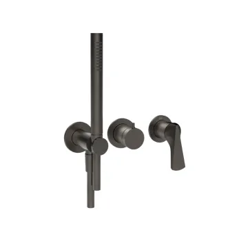 Смеситель для душа Gessi Ventaglio 72036.707 Black Metal Brushed PVD