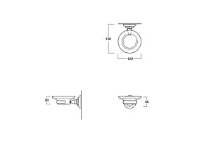Мыльница подвесная SIMAS Victoria (уценка - товар с экспозиции)