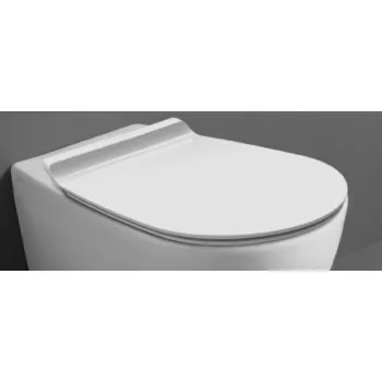 Сиденье для унитаза белое Simas Bormio BR006bi/cr микролифт