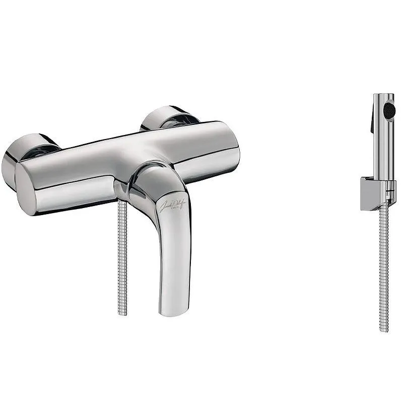 Гигиенический душ со смесителем Jacob Delafon Nateo E71253RU-CP Хром