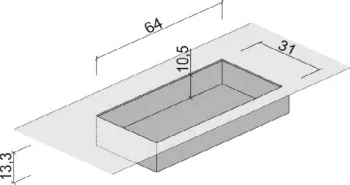 Раковина Brenta Jetta 63.5х31 см из керамогранита встраиваемая снизу (интегрированная) JET032.63