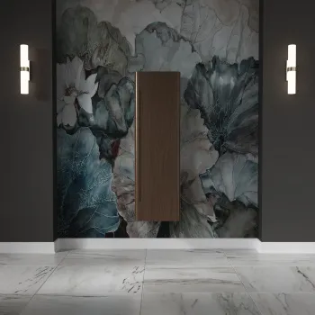 Колонна подвесная Kerasan Waldorf 40х35х129, с дверкой, петли справа DX, темный орех, noce 925746 DX