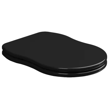 Крышка с сиденьем для подвесного унитаза с микролифтом GSG Ceramic Design Time TICOPRCCCR002 черный глянцевый