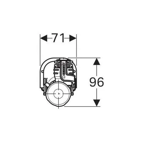 Впускной клапан Geberit 281.208.00.1 белый