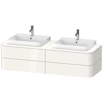 Duravit Happy D.2 Plus Столешница 16x1300x550мм для тумбы #HP4934, HP4944, HP4954, HP4963, HP4973 с вырезом справа, DX, цвет: белый глянцевый
