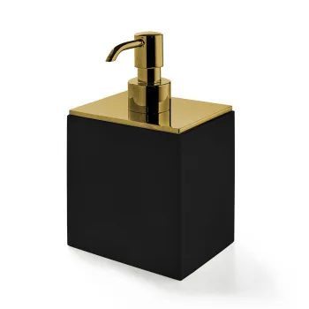 3SC BeMood Black Дозатор настольный 10хh16,5х8 см, цвет черный/Oro 24K opaco