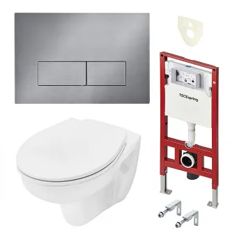 Унитаз с инсталляцией Tece K955301WCB TECEspring