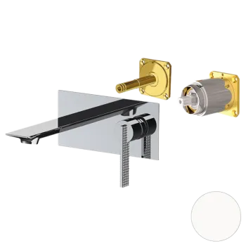 Смеситель для раковины Daniel Club ANC632LKB14 белый матовый