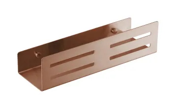 Полка прямая  для душа Behesque Lumiere 70010206 бронза брашированная