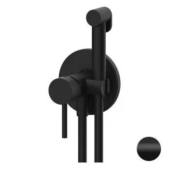 Смеситель с гигиеническим душем Remer X-style черный матовый X65WNO