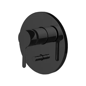 Смеситель для душа Fima Carlo Frattini Snap встраиваемый, с переключателем на 2 выхода, чёрный матовый F3119X2NS