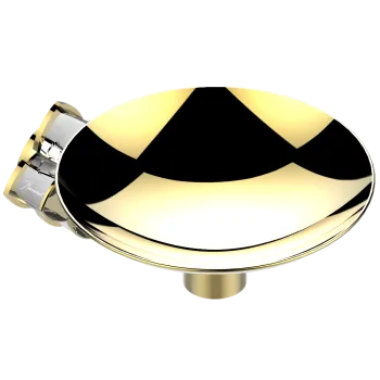 Мыльница металлическая THG Petale De Cristal Clair Lisere Dore U6E-F01-546GM полированное золото