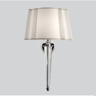 Светильник настенный с абажуром Devon&Devon Crystal 31x23xh51,5cм IP20 фурнитура, хром DECRYSTALCR