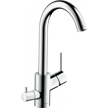 Смеситель для кухни hansgrohe Talis M52, 270, 1jet 14875000 с запорным вентилем, хром