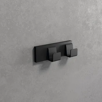 Крючок Novellini Frame 120х40, двойной, черный матовый R90AKFPAQM2-H