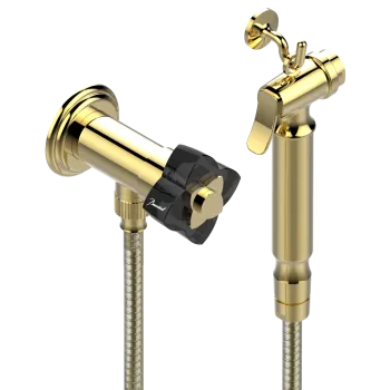 Гигиенический душ THG Petale De Cristal Noir U6D-F01-5840/8 полированное золото