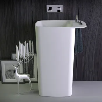 Раковина отдельностоящая Knief Pride 67х43х90 выход в пол. белый матовый 0600-071-01