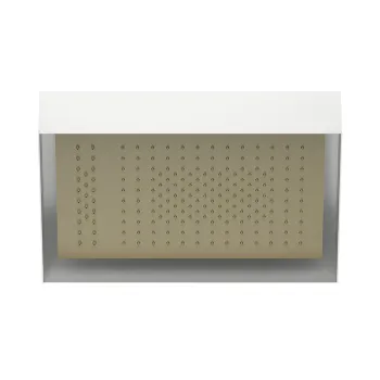 Верхний душ Fantini Acquafit 35х35см потолочный, 50х35см, 2 потока, встр.часть в компл, Matt British Gold PVD 79 P6 K022