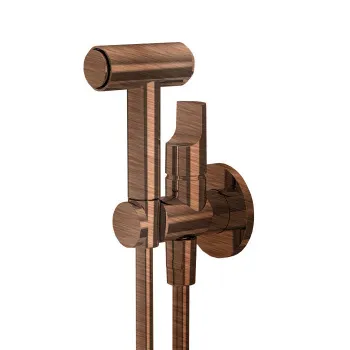 Встраиваемый гиг душ/гидр. Fima Carlo Frattini Collettivita в компл со смесит, ручной душ с 2 режим, шланг 1200 , браш янт бронза (внешняя часть) F2320/4ZS