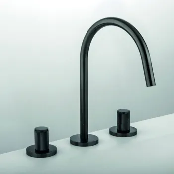 Смеситель для раковины Gattoni Md MD100/22DS ручки ronco, черный