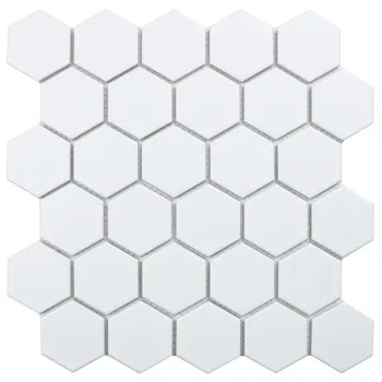 Керамическая мозаика Starmosaic Geometry Hexagon Small White Matt (mt31000/lj5108/idl1005) 265x2786 шт