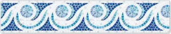 Бордюр из стеклянной мозаики Trend Aquatica Fox Trot mod. 16c h=15c