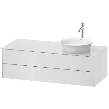 Duravit White Tulip Тумбочка подвесная,  408x1300x550 мм, 2 ящика, цвет: белый высокоглянцевый