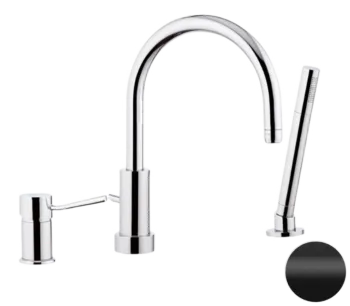 Смеситель для ванны Remer Minimal N072NO, черный матовый