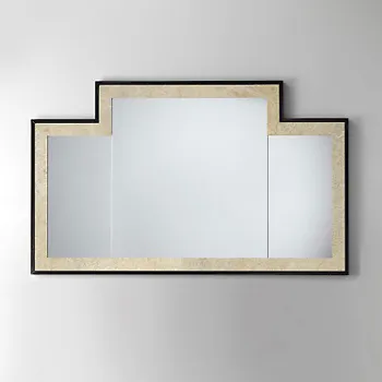 Зеркало Devon&Devon Vogue 2 130x77 см,черная глянцевая лакировка с внутр рамкой &ldquo, antique alluminium leaf&rdquo, DEVOGUE2NEAL