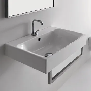 Полотенцедержатель фронтальный для раковин Kerasan Cento 3532, 3534, 3536, хром 560 мм 911801