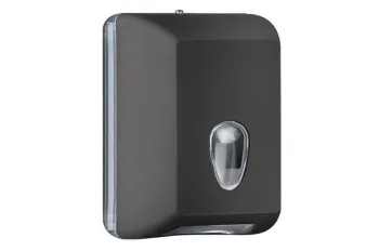 Диспенсер для листовой туалетной бумаги Black Nofer 04030.N