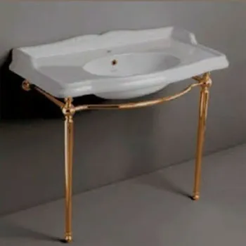 Консоль под раковину Simas Arcade ARCG2oro 84x85,5 золото