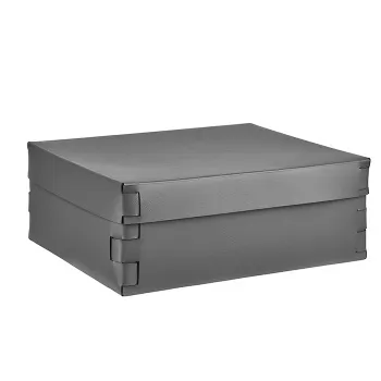 Коробка ADJ Snob 36x30xH13.5, серый/черный 631931