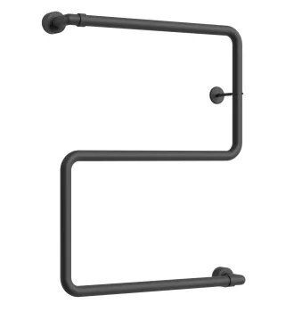 Полотенцесушитель водяной Margaroli Vento 408S610MB 66x52.7 черный