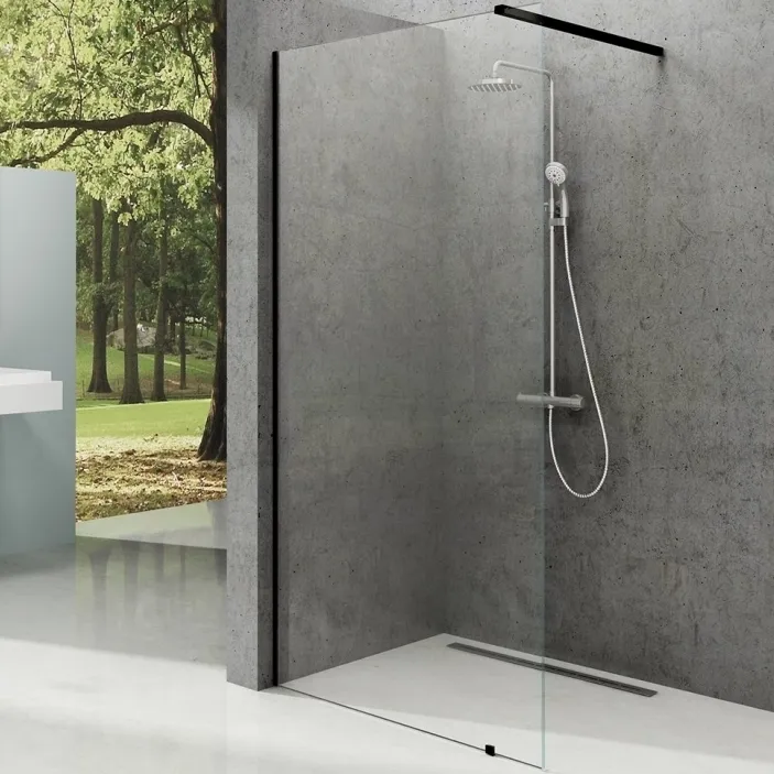 Душевая перегородка Ravak Walk-In Wall ST 1300x2000 GW9WJ0300Z1 профиль Черный стекло Transparent