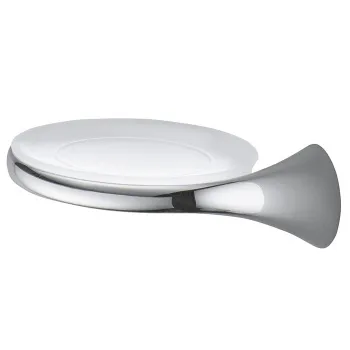 Мыльница подвесная Colombo Link DX, хром/матовое стекло B2401D.CR-VAN