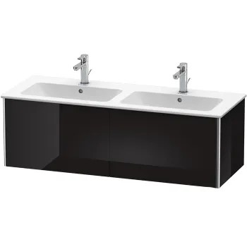 Duravit XSquare База под раковину  1280х478х400 мм, с 2 выдв ящик, Цвет черный глянц.(для 233613)