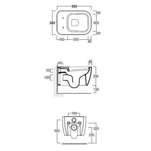 Крышка сиденье Simas Henges HE 004 cemento matt с микролифтом серый