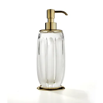 3SC MONTBLANC Дозатор для жидкого мыла, цвет: прозрачный хрусталь/polished brass