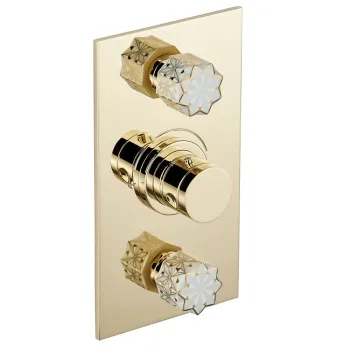 Смеситель для душа THG Nihal Porcelaine Ivoire U2N-F30-5400BE soft gold