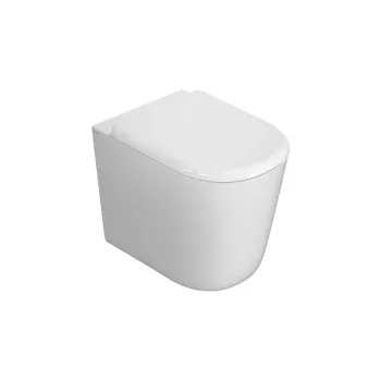 Унитаз напольный Globo Lalita приставной 54 см крепление в комплекте цвет bi (Bianco) LT001BI