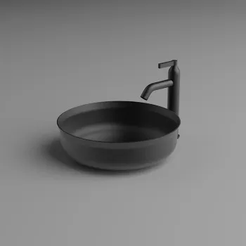 Раковина накладная Agape Undici ;38, без отв., без перелива, с донн клапаном, из нержавеющий стали, отделка Inox brushed ACER0380SP