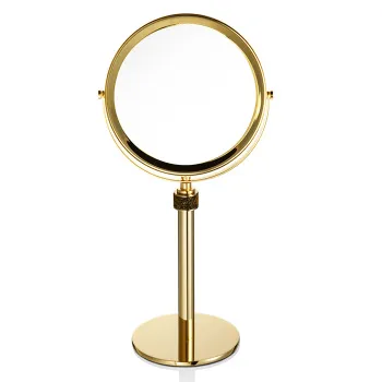 Косметическое зеркало на подставке Decor Walther Rocks SP 13/V с кристаллами Swarovski®, золото 934120