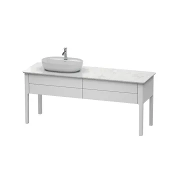 Duravit Luv Раковина на столешницу 800мм Luv, без перелива,с площадкой, с 1 отв. под смеситель, с донным клапаном,цвет белый
