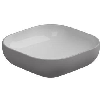 Раковина накладная биколор 45 см GSG Ceramic Design Easy EALAVQU45BI000/038 White/Fumo Matt